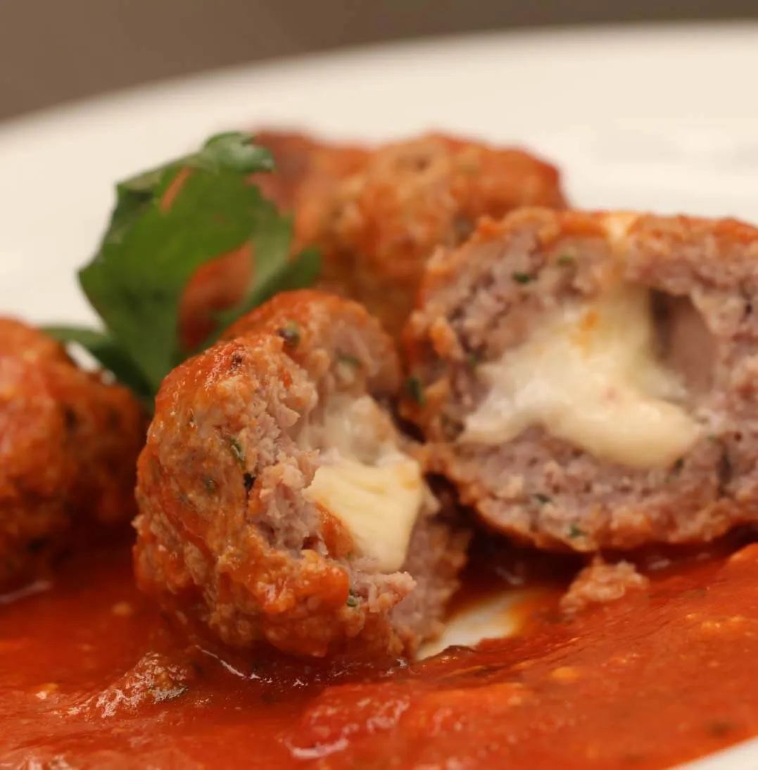 albondigas con relleno de queso